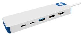 USB Hub HyperDrive Flex 9 Port Dual 4K HDMI USB-C biely/modrý

 obrázok produktu 3 z 6