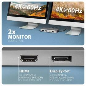 Dokovacia stanica Axagon DUAL 4K DISPLAY 7in1 hliník

 obrázok produktu 4 z 7