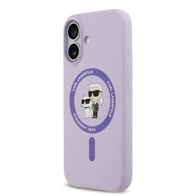 Kryt na mobil Karl Lagerfeld Liquid Silicone Karl and Choupette MagSafe na Apple iPhone 17 fialový

 obrázok produktu 2 z 7