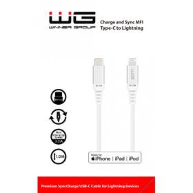 Kábel WG USB-C/Lightning, MFi, 1m biely

 obrázok produktu 1 z 1