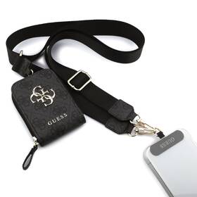 Popruh na krk Guess Crossbody PU 4G Metal Logo + Peňaženka čierny

 obrázok produktu 1 z 5
