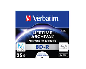 Disk Verbatim BD-R M-Disc 25GB, 4x, jewel box, 5ks 

 obrázok produktu 1 z 1