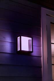 Nástenné svietidlo Philips Impress White and Color Ambiance, nástenné štvorcové čierne

 obrázok produktu 4 z 7