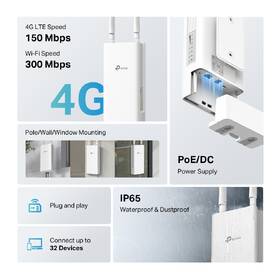 Router TP-Link TL-MR100-Outdoor biely

 obrázok produktu 3 z 9
