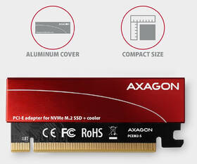 Adaptér Axagon PCEM2-S, PCIe x16 - M.2 NVMe M-key červený

 obrázok produktu 2 z 5