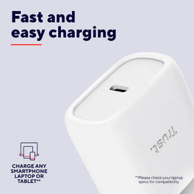 Nabíjačka do siete Trust MAXO 45W GaN, USB-C biely

 obrázok produktu 12 z 14