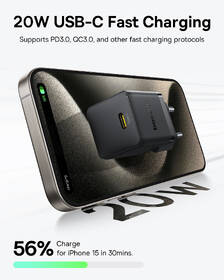 Nabíjačka do siete Baseus Palm 20W USB-C PD QC 3.0 čierna

 obrázok produktu 7 z 13