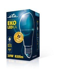 LED žiarovka ETA EKO LEDka klasik 10W, E27, neutrálna biela 

 obrázok produktu 3 z 3