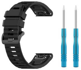 Remienok FIXED Silicone Strap na Garmin QuickFit 22 mm čierny

 obrázok produktu 2 z 4