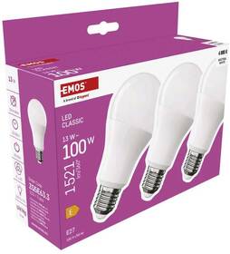 LED žiarovka EMOS Classic, 13 W, 1521lm, E27, neutrálna biela, 3 ks 

 obrázok produktu 11 z 14