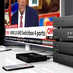 HDMI rozbočovač Club3D Video switch 4:1 HDMI 2.0, 4 porty 

 obrázok produktu 6 z 7
