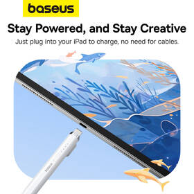 Stylus Baseus Smooth Writing 2 s bezdrôtovým a káblovým nabíjaním Lightning biely

 obrázok produktu 12 z 16