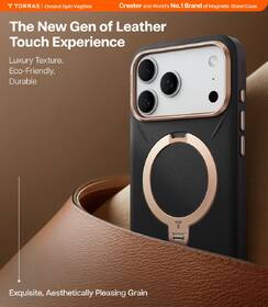 Kryt na mobil Torras Ostand Q3 Vegskin na Apple iPhone 17 Pro čierny

 obrázok produktu 2 z 7