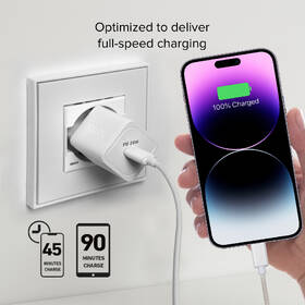 Nabíjačka do siete SBS NanoTube USB-C, GaN, 20 W, PD biela

 obrázok produktu 5 z 7