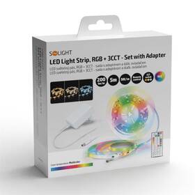 LED pásik Solight WM60, RGB + 3CCT, 5m, sada s 24V, IP65 biely

 obrázok produktu 6 z 6