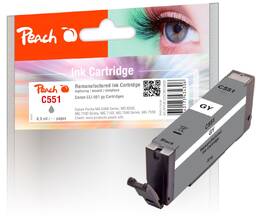Cartridge Peach Canon CLI-551GY, 8,5 ml sivá

 obrázok produktu 1 z 1