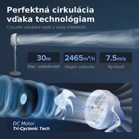 Ventilátor stojanový Levoit R432 DC Cyclone Fan čierny

 obrázok produktu 5 z 10
