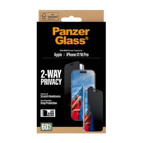 Tvrdené sklo PanzerGlass Privacy na Apple iPhone 17/16 Pro s inštalačným rámčekom 

 obrázok produktu 6 z 6
