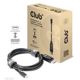 Kábel Club3D mini DisplayPort 1.4/DisplayPort 1.4, 2m čierny

 obrázok produktu 1 z 5