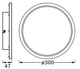 LED stropné svietidlo LEDVANCE ORBDIS 30CM 18W CH 

 obrázok produktu 3 z 5