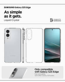 Kryt na mobil Spigen Crystal Flex na Samsung Galaxy S25 Edge priehľadný

 obrázok produktu 12 z 17