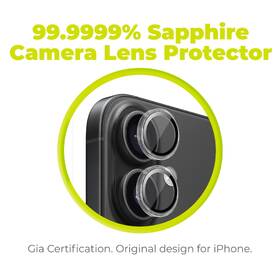 Ochranné sklo šošovky fotoaparátu Mobile Origin Sapphire Lens guards na Apple iPhone 16/16 čierne

 obrázok produktu 4 z 7