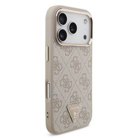 Kryt na mobil Guess 4G Strass Triangle Logo Gold Frame MagSafe na Apple iPhone 18 Pro ružový

 obrázok produktu 2 z 6