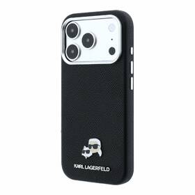 Kryt na mobil Karl Lagerfeld PU Grained Semi Wrap K&CH Heads Magsafe na Apple iPhone 18 Pro Max čierny

 obrázok produktu 3 z 6