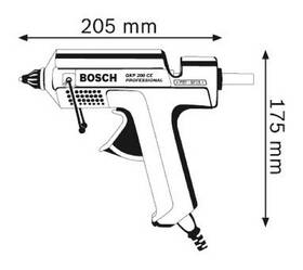 Tavná pištoľ Bosch Professional GKP 200 CE, 0601950703 

 obrázok produktu 2 z 3
