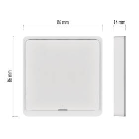 Vypínač EMOS GoSmart IP-2001ZW, ZigBee 3.0, 1-tlačidlový biely

 obrázok produktu 7 z 8