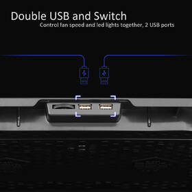 Chladiaca podložka pre NTB PLATINET PLCP5FB do 17,3" čierna

 obrázok produktu 6 z 12