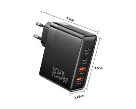 Nabíjačka do siete Essager Multi Charge 100W, 2x USB-C, 2x USB-A čierna

 obrázok produktu 4 z 10