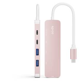 USB Hub Epico UltraHub 5in1 Slim Alu EH15 USB-C ružový

 obrázok produktu 1 z 3