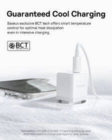 Nabíjačka do siete Baseus Palm 20W 1xUSB-A 1xUSB-C PD QC 3.0 biela

 obrázok produktu 9 z 13