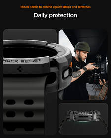Ochranné puzdro Spigen Rugged Armor na Samsung Galaxy Watch 8 Classic (46mm) čierny

 obrázok produktu 11 z 14