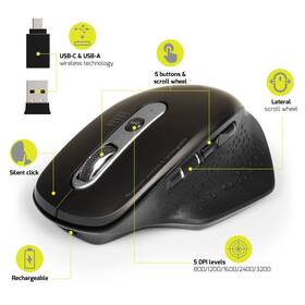 Myš PORT CONNECT Office Executive Rechargeable BT Combo čierna

 obrázok produktu 2 z 4
