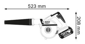 Dielenský fukár Bosch Professional GBL 18V-120 (bez batérie) 

 obrázok produktu 2 z 5