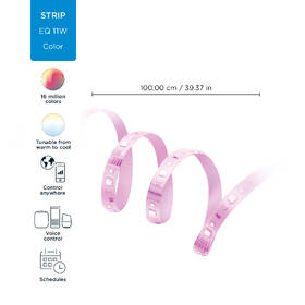 LED pásik WiZ LED Lightstrip 1m Extention 

 obrázok produktu 3 z 11