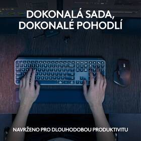 Klávesnica s myšou Logitech MX Keys S Combo, US layout - grafitová 

 obrázok produktu 6 z 7