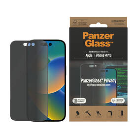 Tvrdené sklo PanzerGlass Privacy na Apple iPhone 14 Pro s inštalačným rámčekom 

 obrázok produktu 4 z 6