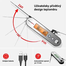 Teplomer do mäsa ThermoPro TP-610 strieborný

 obrázok produktu 1 z 6