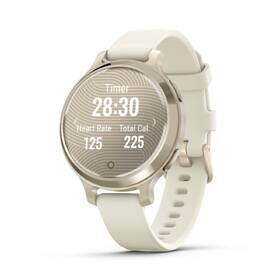 Inteligentné hodinky Garmin Lily 2 Active - Lunar Gold / Bone Silicone Band 

 obrázok produktu 2 z 9