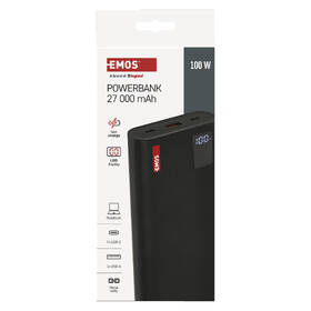 Powerbank EMOS NTBF30, 27000 mAh, 100W čierny

 obrázok produktu 13 z 15