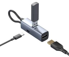 USB Hub Mobile Origin 3in1 CompactHub HB1 sivý

 obrázok produktu 2 z 10
