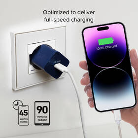 Nabíjačka do siete SBS NanoTube USB-C, GaN, 20 W, PD modrá

 obrázok produktu 6 z 7