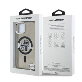 Kryt na mobil Karl Lagerfeld IML Glitter Karl and Choupette Sketch MagSafe na Apple iPhone 15 čierny

 obrázok produktu 6 z 6