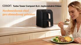 Fritéza teplovzdušná COSORI Turbo Tower Compact, 8,6 l čierna

 obrázok produktu 2 z 9