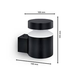 Nástenné svietidlo Philips Laven, 2700 K čierne

 obrázok produktu 1 z 4