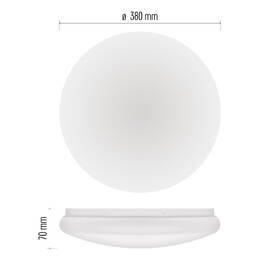 LED stropné svietidlo EMOS Tivi, 38 cm, 12,5 W biele

 obrázok produktu 7 z 11