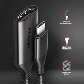 Redukcia Axagon USB-C / HDMI 2.0a, 25cm, 4K/60Hz HDR10 čierna

 obrázok produktu 2 z 8